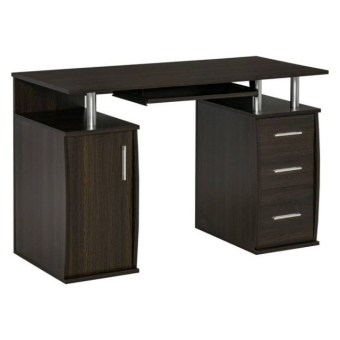 Solid Wood Work Desk + Pedestal