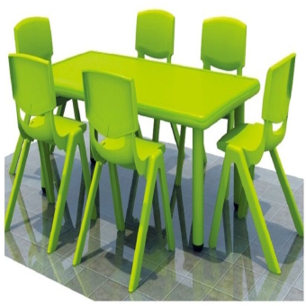 Kindergarten Rectangular Plastic Table 
